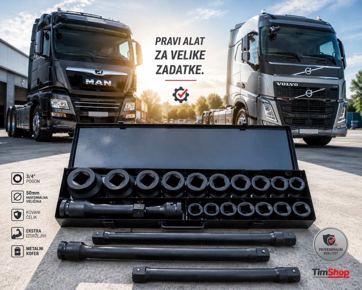 Kovane Kamine Gedore 3/4" 50 mm – Profesionalna Nasadna Gedora za Kamione i Teške Radove