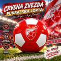 Fudbalska Lopta Crvena Zvezda – Lopta za Fudbal, Trening i Rekreaciju sa Motivom Kluba