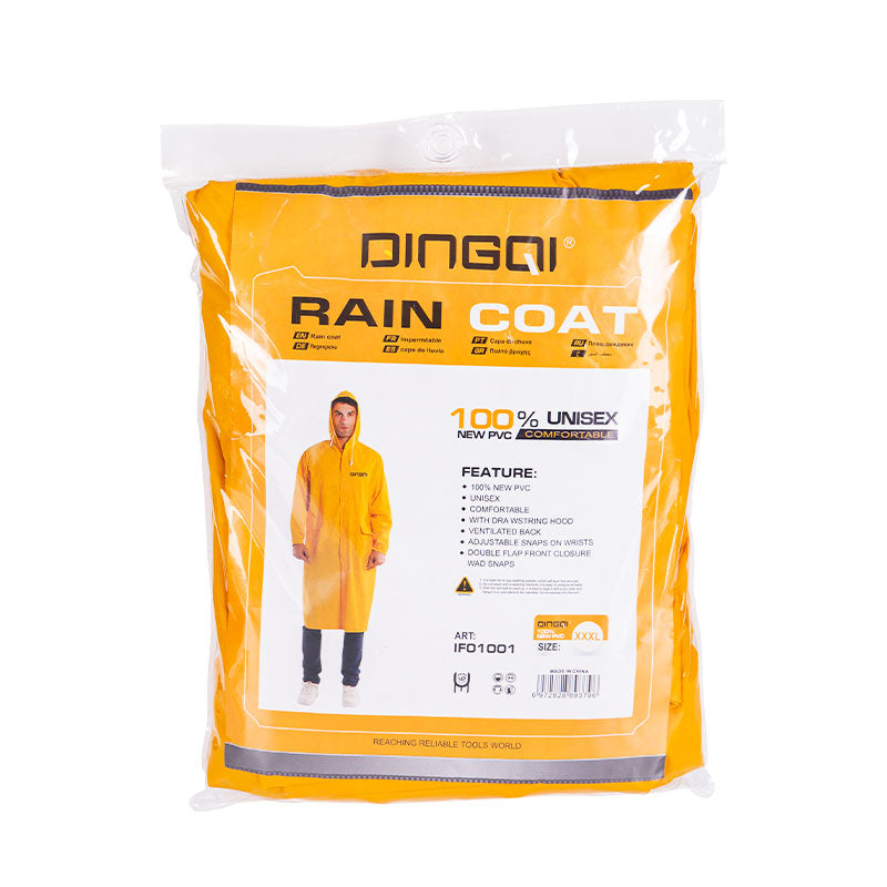 Radnička Kabanica DINGQI – 100% Vodootporna, Dug Model sa Kapuljačom za Sve Uslove