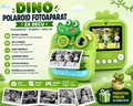 DINO Polaroid Fotoaparat za Decu – Instant Kamera sa Štampom, Selfi Kamerom, Video Snimanjem i Igricama