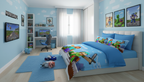 Minecraft 5D Posteljina – Set za Decu sa 3D Efektom