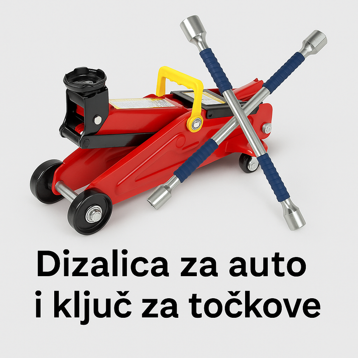 Dizalica za auto krokodil 2t i Kljuc za tockove
