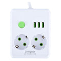 Dupla utičnica sa 3 USB port 2500W
