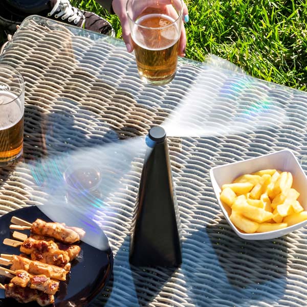 InsecFan Ventilator Protiv Muva za Sto – Zaštita Hrane Bez Hemikalija za Terasu, Kuhinju i Piknik