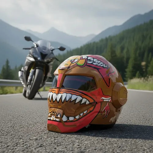 Full Face Moto Kaciga – Maksimalna Zaštita i Agresivan Dizajn za Motocikl