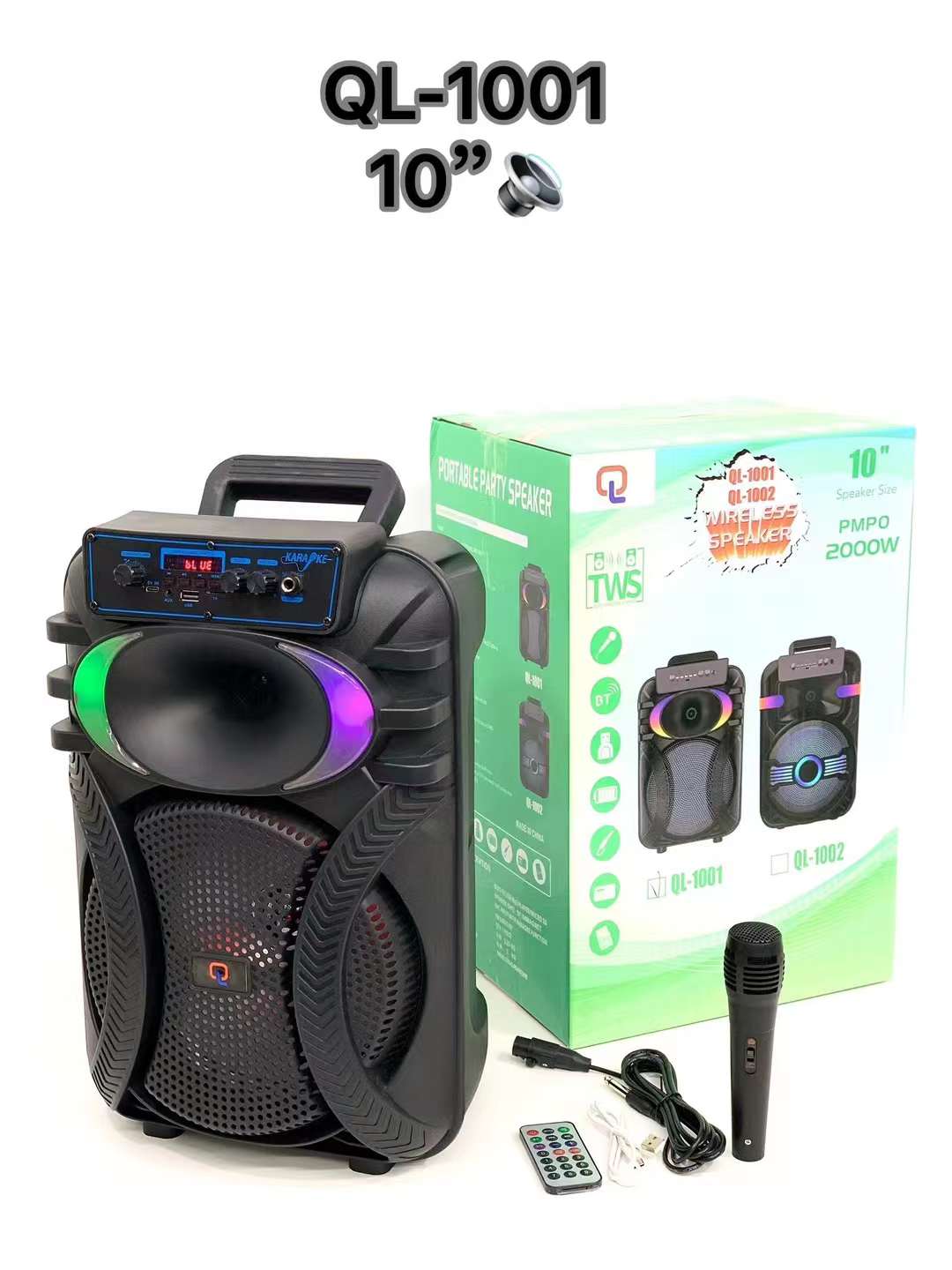 Bluetooth zvucnik sa bezicnim mikrofonom 10 inca QL-1001