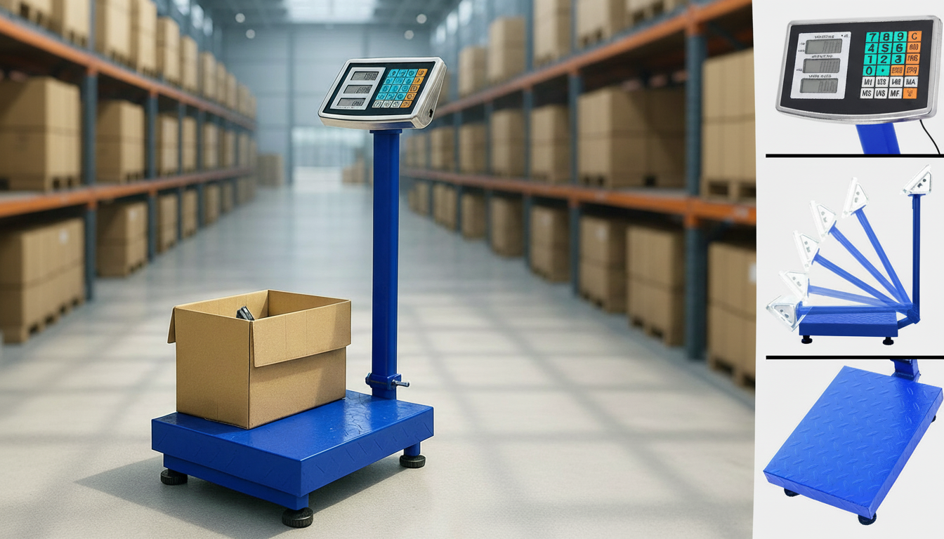 Industrijska Digitalna Vaga 150kg / 300kg / 500kg – Ojačana i Preklopna