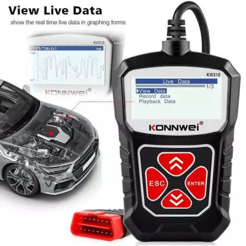 KONNWEI KW310 OBDII Skener – Brza Auto Dijagnostika Motora bez Mehaničara