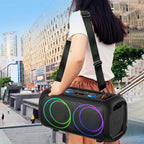 Karaoke Bluetooth Zvučnik ZQS-L17 40W – Prenosivi Bežični Zvučnik sa Mikrofonom, LED Osvetljenjem i Moćnim Basom