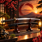 Katana Hladan Čelik 100 cm sa Futrolom – Kolekcionarski Model za Izlaganje