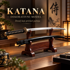 Katana Hladni Čelik 78 cm sa Futrolom – Kolekcionarska Katana