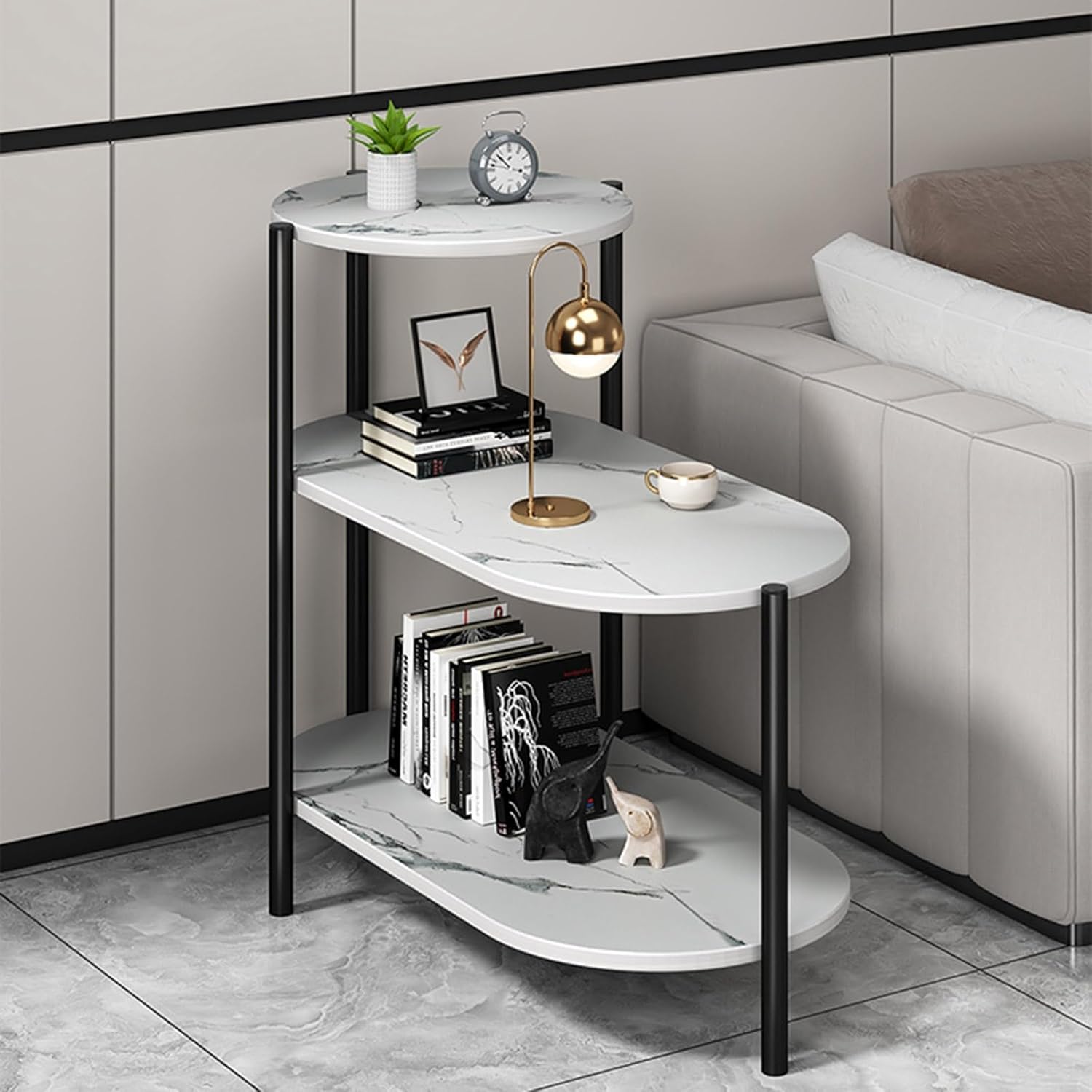 Premium beli klub stočić sa 3 nivoa