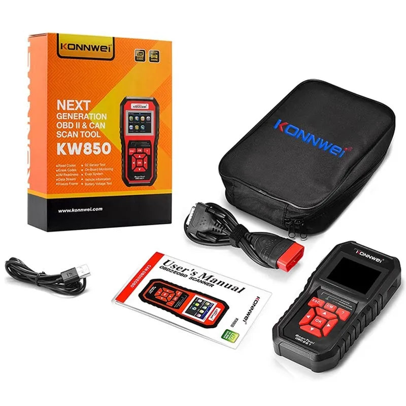 KONNWEI KW850 OBD2 Auto Dijagnostika Profesionalni Skener sa LCD Ekranom