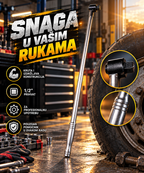 Kovana Poluga 75 cm sa Prihvatom 1/2" – Kruta Poluga za Profesionalni Ručni Alat i Teže Radove