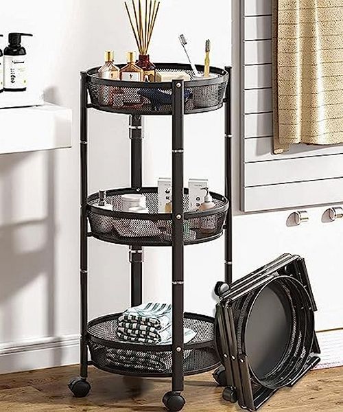 Kuhinjska kolica sa 3 police pokretna i praktična