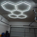 Ultra Snažna LED Hex Rasveta 168W za Garažu – Profesionalna Saćasta Plafonska Svetla za Detailing i Servis