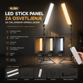 LED Stick Panel za Osvetljenje sa Daljinskim Upravljačem | Profesionalna Foto i Video Rasveta