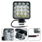 Radni LED far 16 LED dioda – 12V/24V, vodootporan