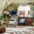 Ljuljaška Gnezdo Viseća – Boho Macrame Ljuljaška za Terasu, Balkon i Dnevnu Sobu