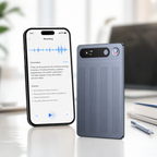 M1 Professional AI Diktafon sa Transkripcijom i Bluetooth Povezivanjem – Pametni Voice Recorder za Snimanje, Sažetke i Kontrolu preko Aplikacije