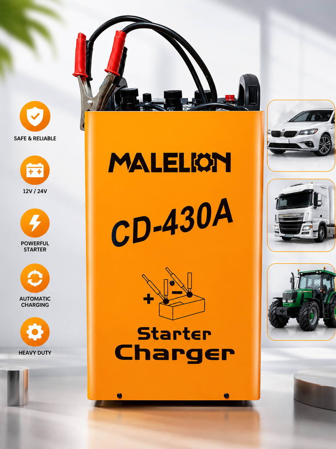 MALELON CD-430A Punjač Akumulatora sa Starter Funkcijom – Profesionalni Booster za Vozila