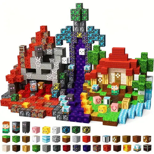 Magnetne Minecraft kocke od 400 delova