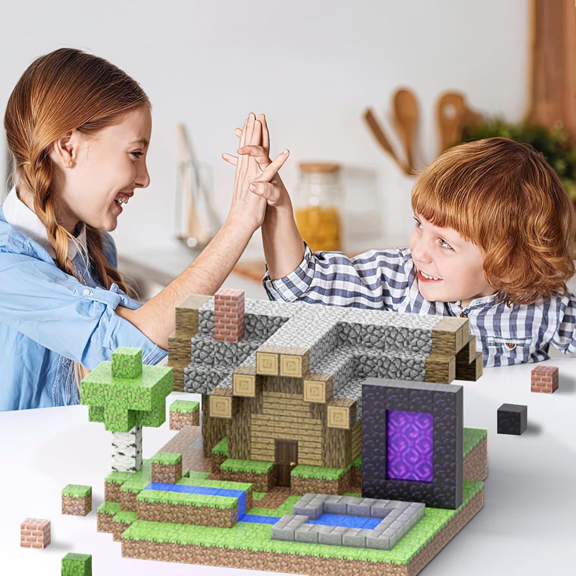 Magnetne Minecraft kocke od 400 delova