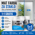 Mat Farba za Staklo – Efekat Peskanog Stakla, Zaštita Privatnosti i Moderna Dekoracija 1+1 GRATIS