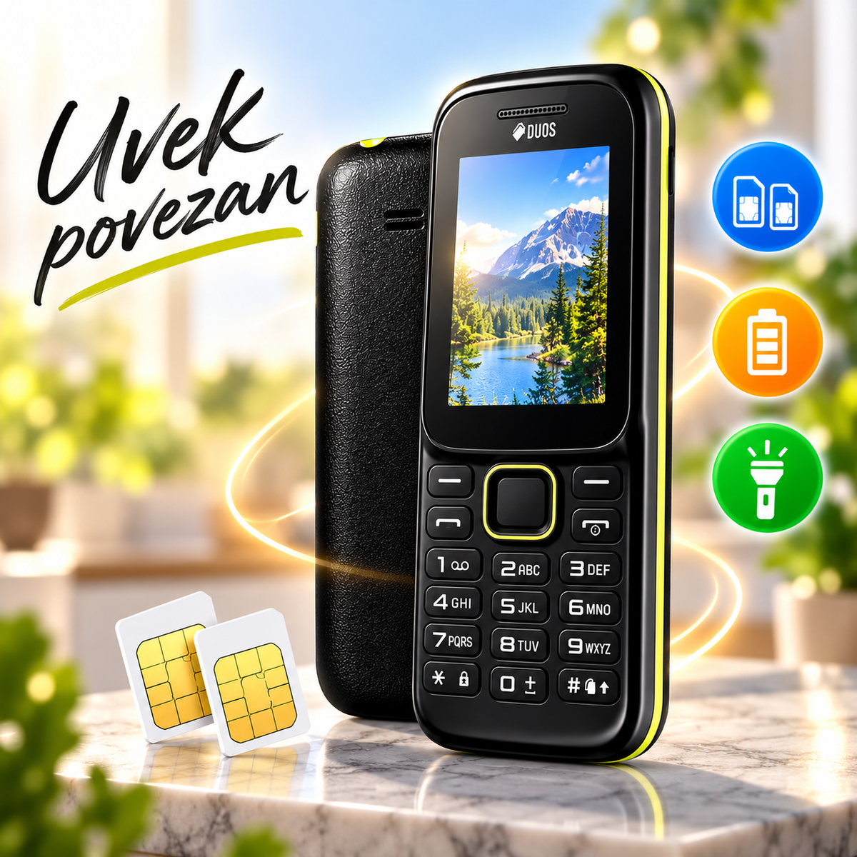 Mobilni Telefon SM-B310E Dual SIM – Kompaktni Telefon sa Fizičkom Tastaturom i Dugotrajnom Baterijom