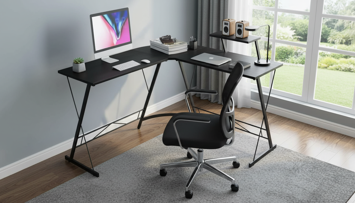 Ugaoni Radni Sto za Računar – Moderan Kompjuterski Sto za Kancelariju