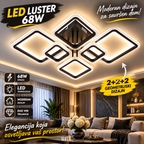 LED Luster 68W 2+2+2 – Moderan Geometrijski Plafonski Luster
