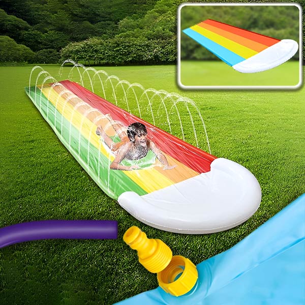 Naduvavajući Vodeni Tobogan sa Prskalicama – Slip and Slide za Decu i Odrasle | Vodeni Park za Dvorište
