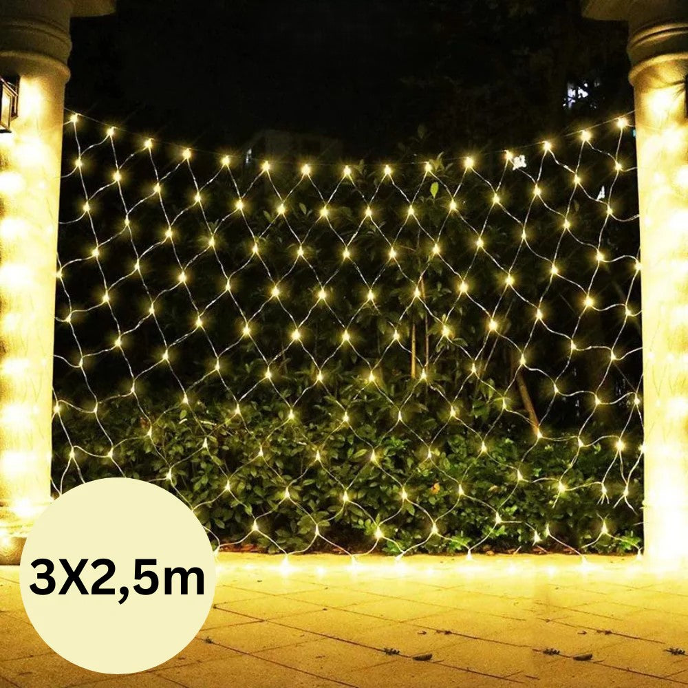 Novogodišnje LED lampice mreža 3x2,5m