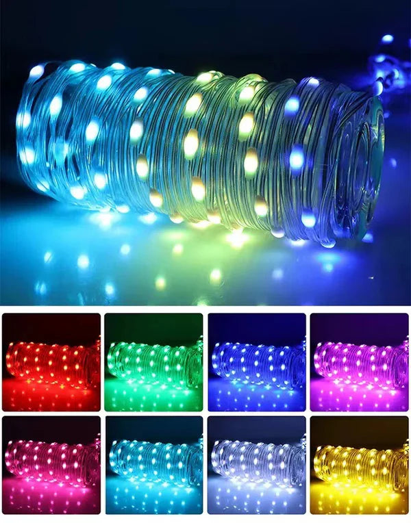 Led RGB novogodisnje lampice 30M