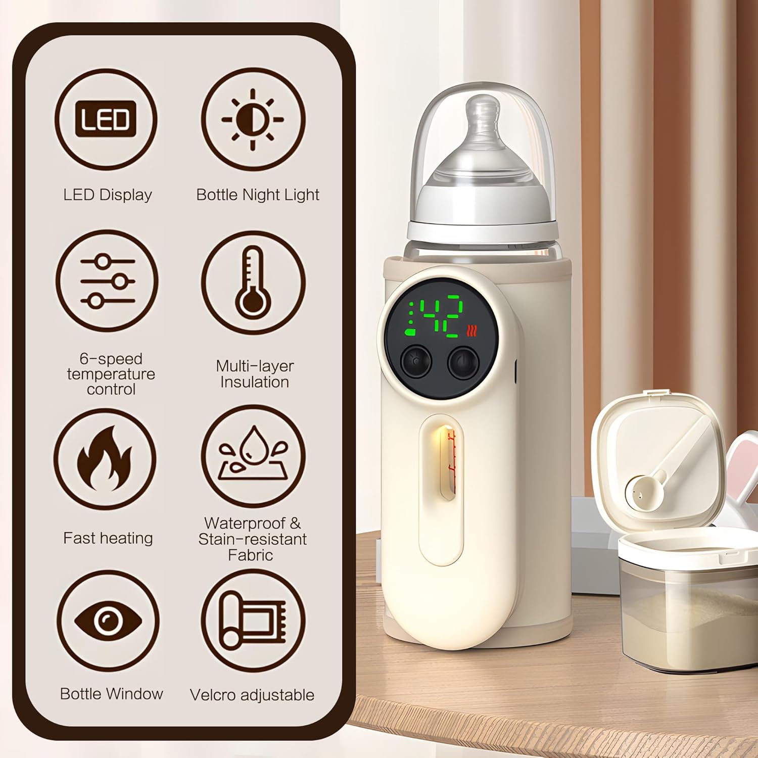 Pametni Grejač za Flašice – Digitalni Displej i Kontrola Temperature