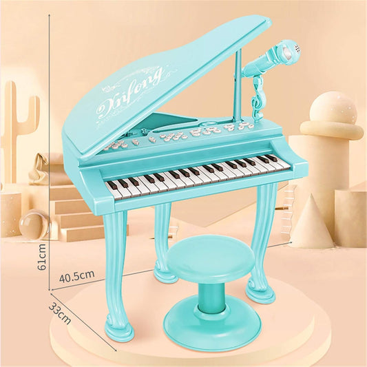 Piano set – Dečiji klavir sa mikrofonom i stolicom