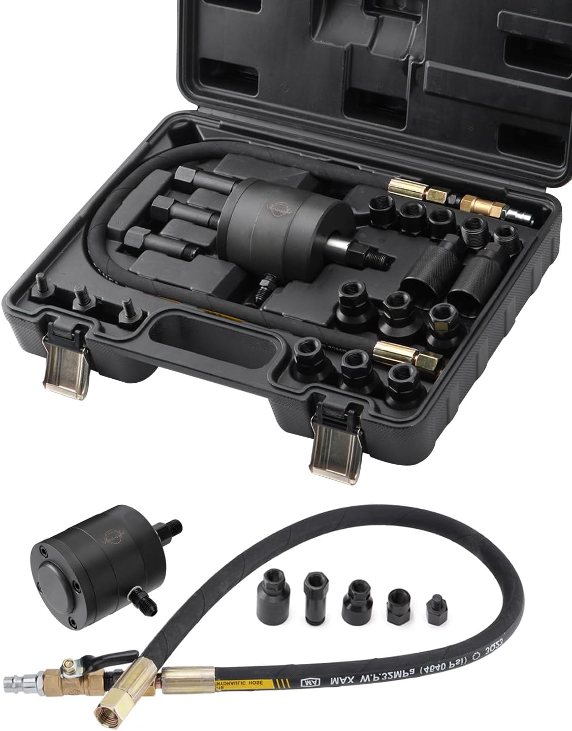 Pneumatski alat za vađenje dizni sa adapterima