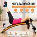 Klupa za Trbušnjake sa Valjcima | Sprava za Jačanje Stomaka i Leđa