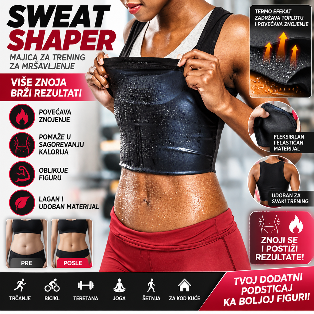 Sweat Shaper Prsluk Za Mršavljenje