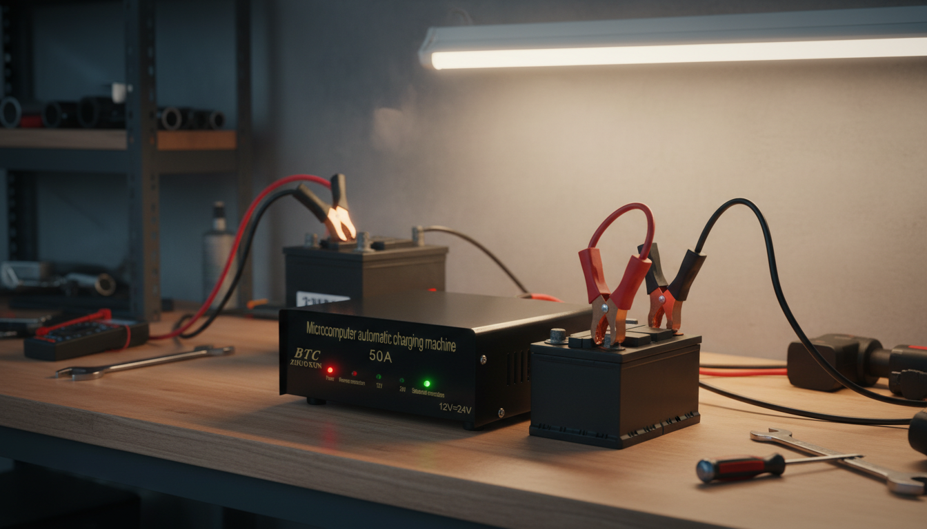 Punjač Akumulatora 12–24V 50A Profesionalni Automatski Punjač