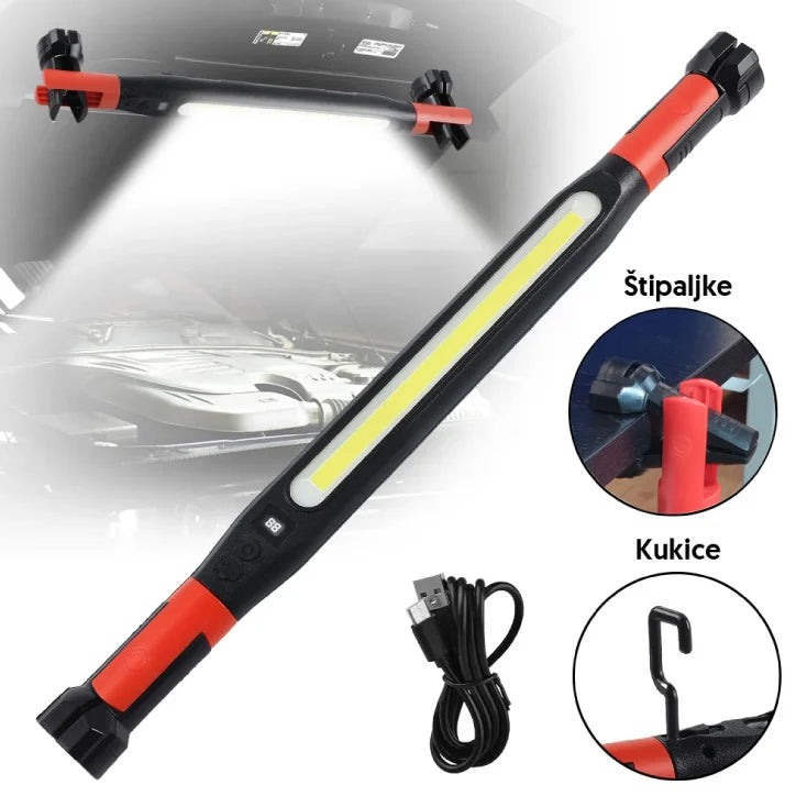 Punjiva LED Radna Lampa – Prenosna Serviserska Lampa za Auto i Rad na Terenu