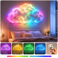 RGB LED Oblak 3D – Zidna Dekorativna Lampa sa Daljinskim Upravljačem