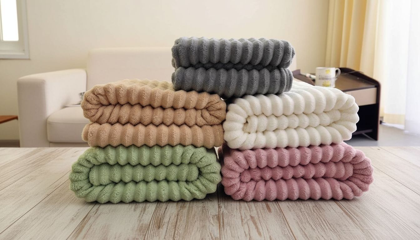 Rebrasto Mekano Ćebe 150x200 cm – Toplo Fluffy Ćebe za Krevet i Kauč