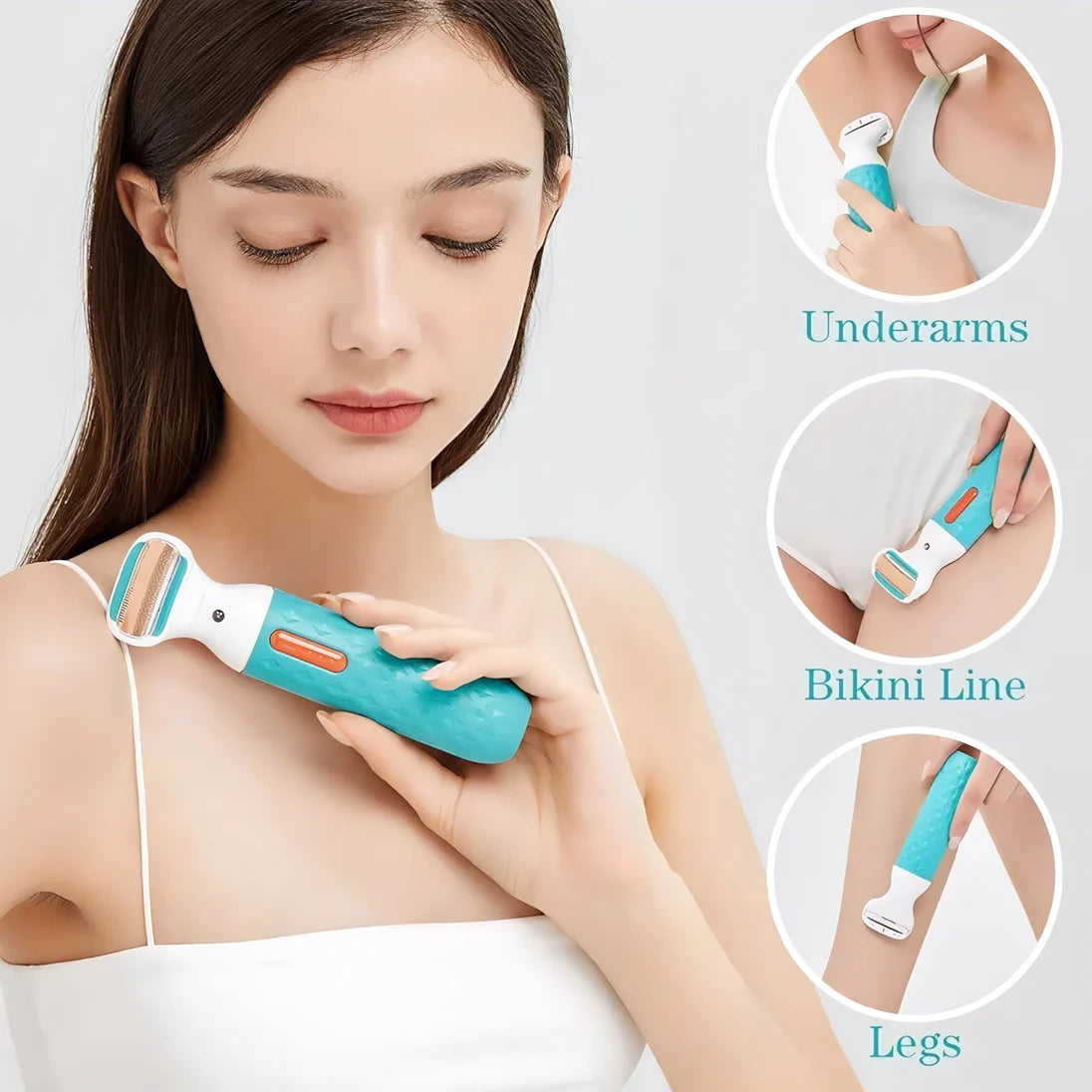 RoziaPro Ženski Brijač sa 18K Zlatnim Slojem