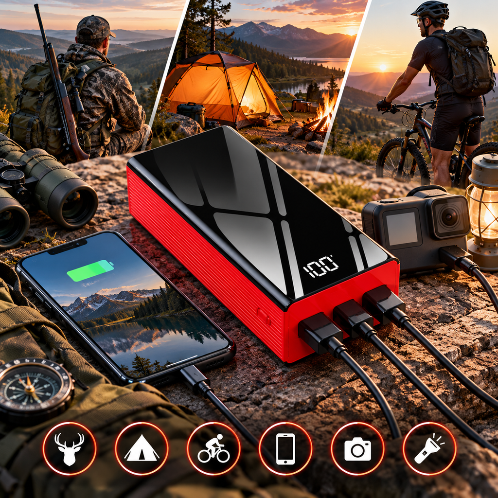 Power Bank 30000mAh – Eksterna Baterija za Telefon sa LED Displejem i Brzim Punjenjem
