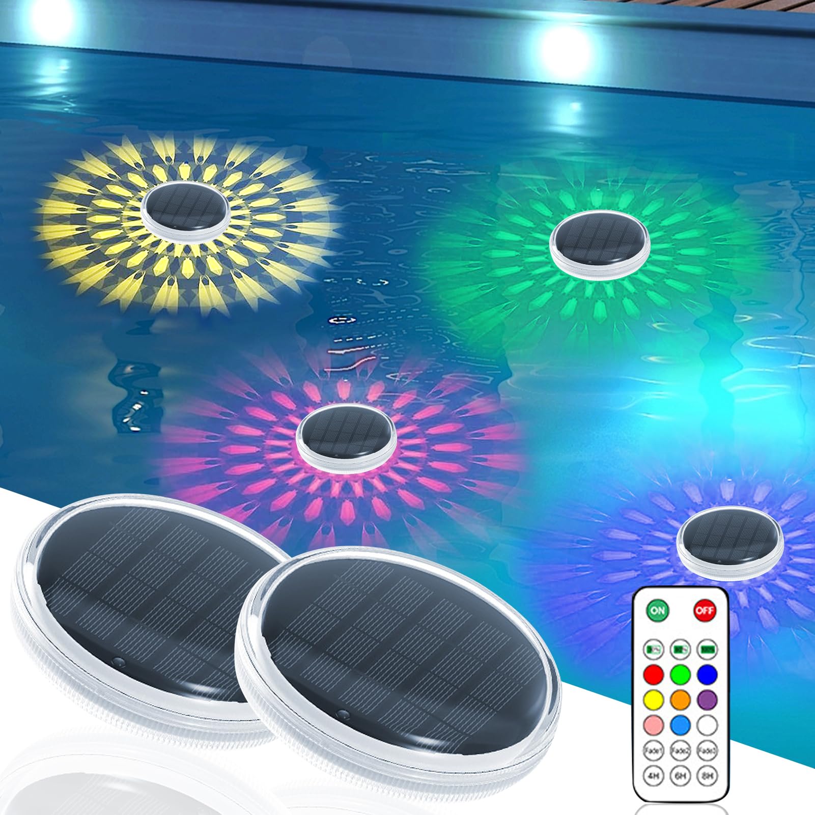Solarna RGB LED lampa za bazen i fontanu