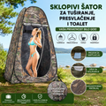 Prenosiva Kabina za Tuširanje i Toalet – Sklopivi Šator za Kampovanje, Pecanje i Plažu