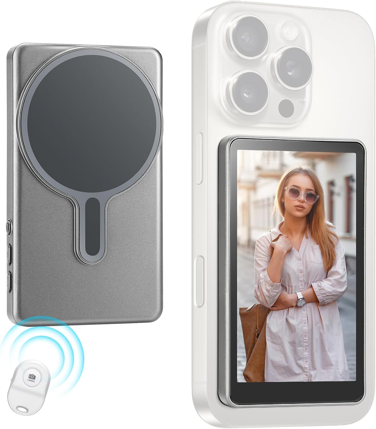Selfie Monitor za Telefon 1080P – Magnetni Ekran sa Bluetooth Kontrolom