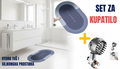 Kupatilski Set – Antiklizna Silikonska Prostirka + Masažni Hydro Tuš