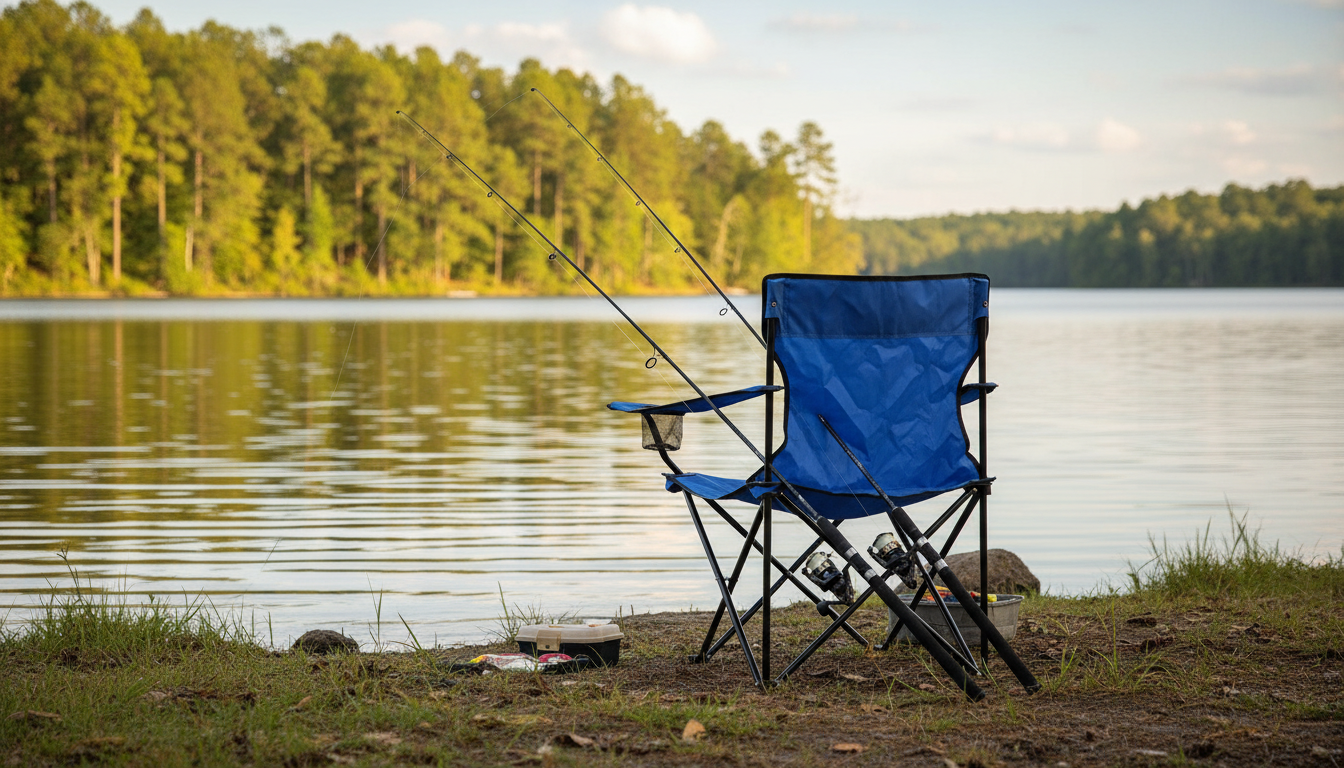 Sklopiva Kamp Stolica sa Držačem za Piće